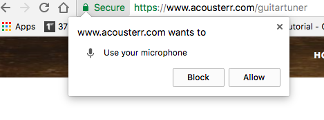 How to allow microphone Access for Acousterr