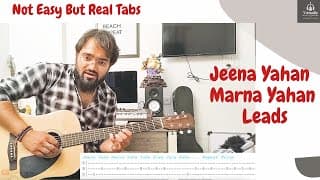 Jeena Yahan Marna Yahan Tabs - Guitar Leads | Easy Guitar Tabs | Versatile Music Academy
