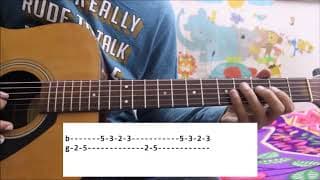 Zara Tasveer Se tu / Meri Mehbooba - Guitar tabs / leads lessons simple cover easy