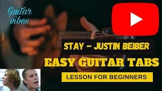 The Kid LAROI, Justin Bieber - STAY I Easy Guitar Tabs/Leads Cover Tutorial With Intro For Beginners